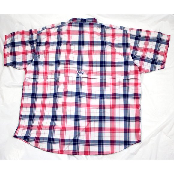 Columbia PFG Mens Short Sleeve Button Front Vented - Picture 3 of 6